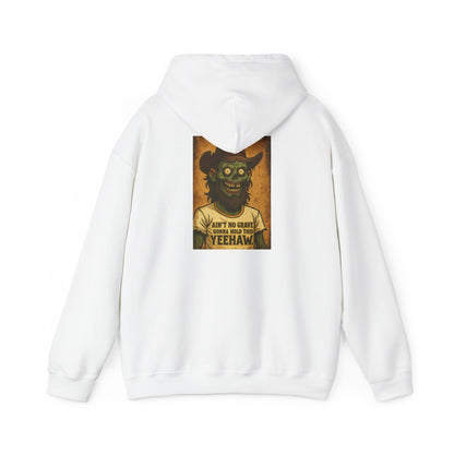 Hoodie — Vintage Zombie Cowboy 'Ain't No Grave' Graphic Pullover
