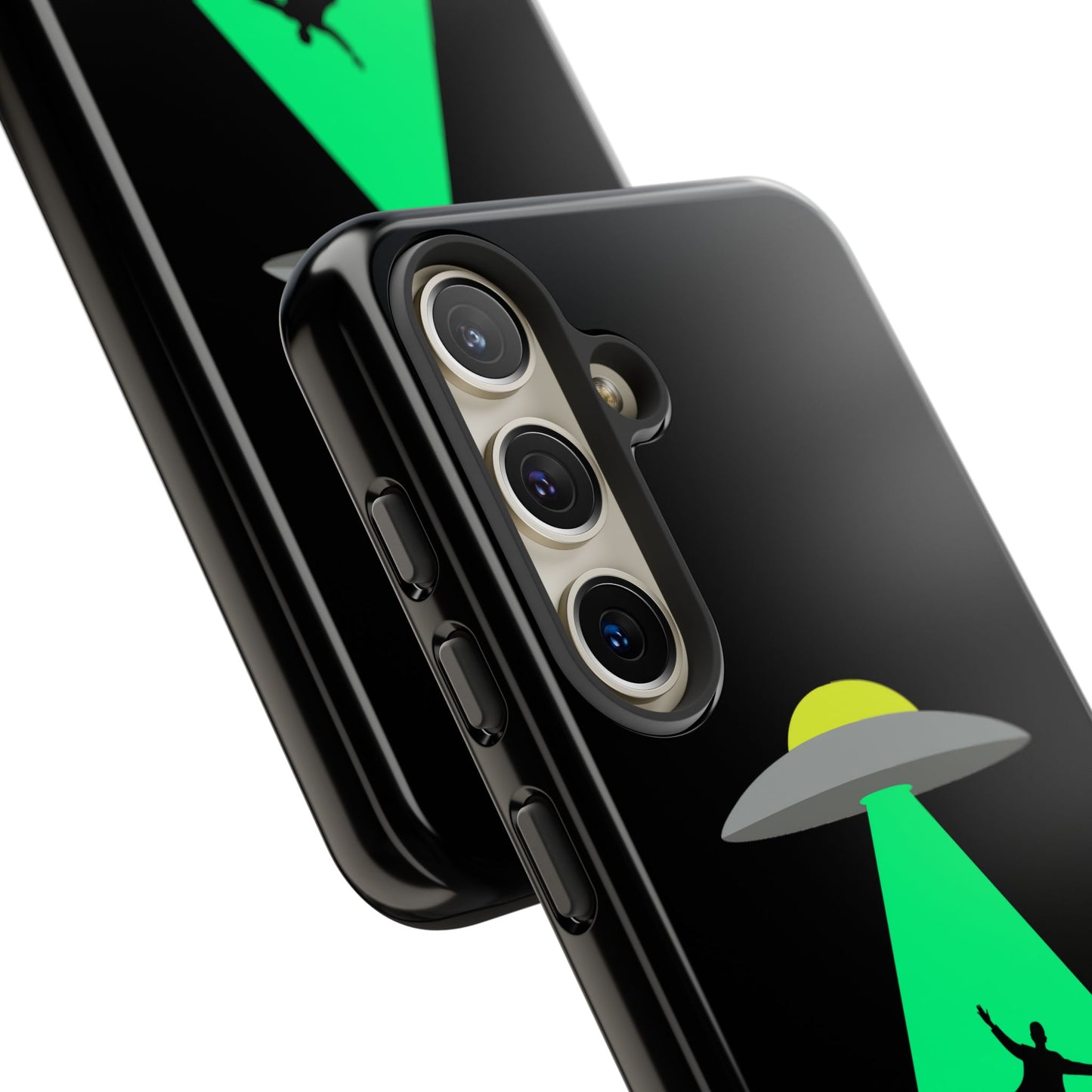 Phone Case — 'Beamed Up Before Rent Was Due' Alien Abduction Design
