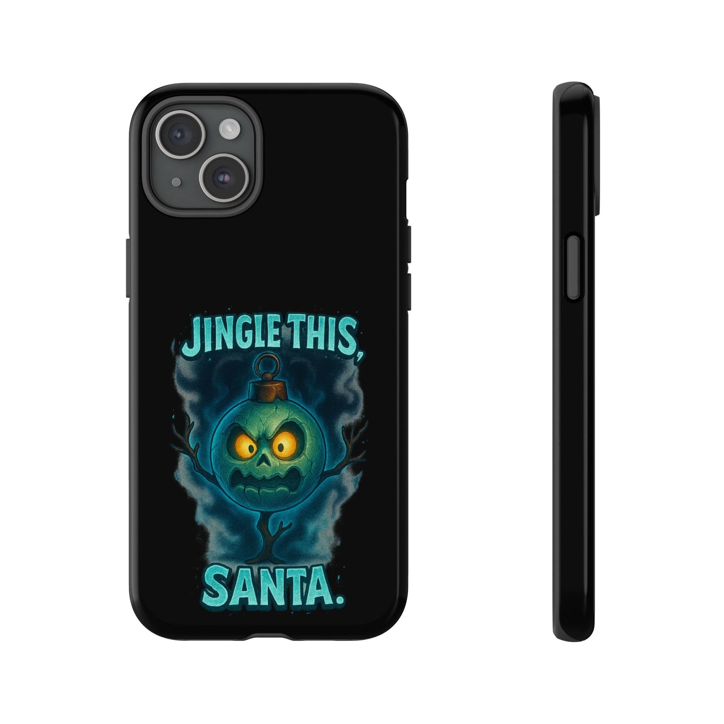 Phone Case - 'Jingle This, Santa' Spooky Holiday Protective Case