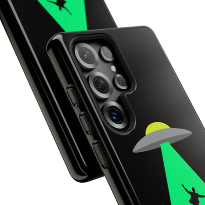 Phone Case — 'Beamed Up Before Rent Was Due' Alien Abduction Design