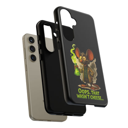 Phone Case — Funny Cartoon Rat "Oops That Wasn't Cheese" Protective Cover