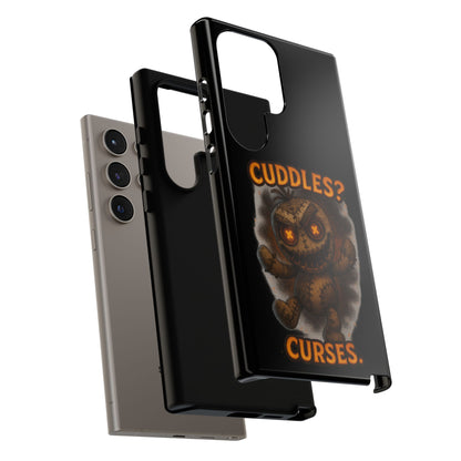 Phone Case — 'Cuddles? Curses.' Voodoo Doll Gothic Protective Case