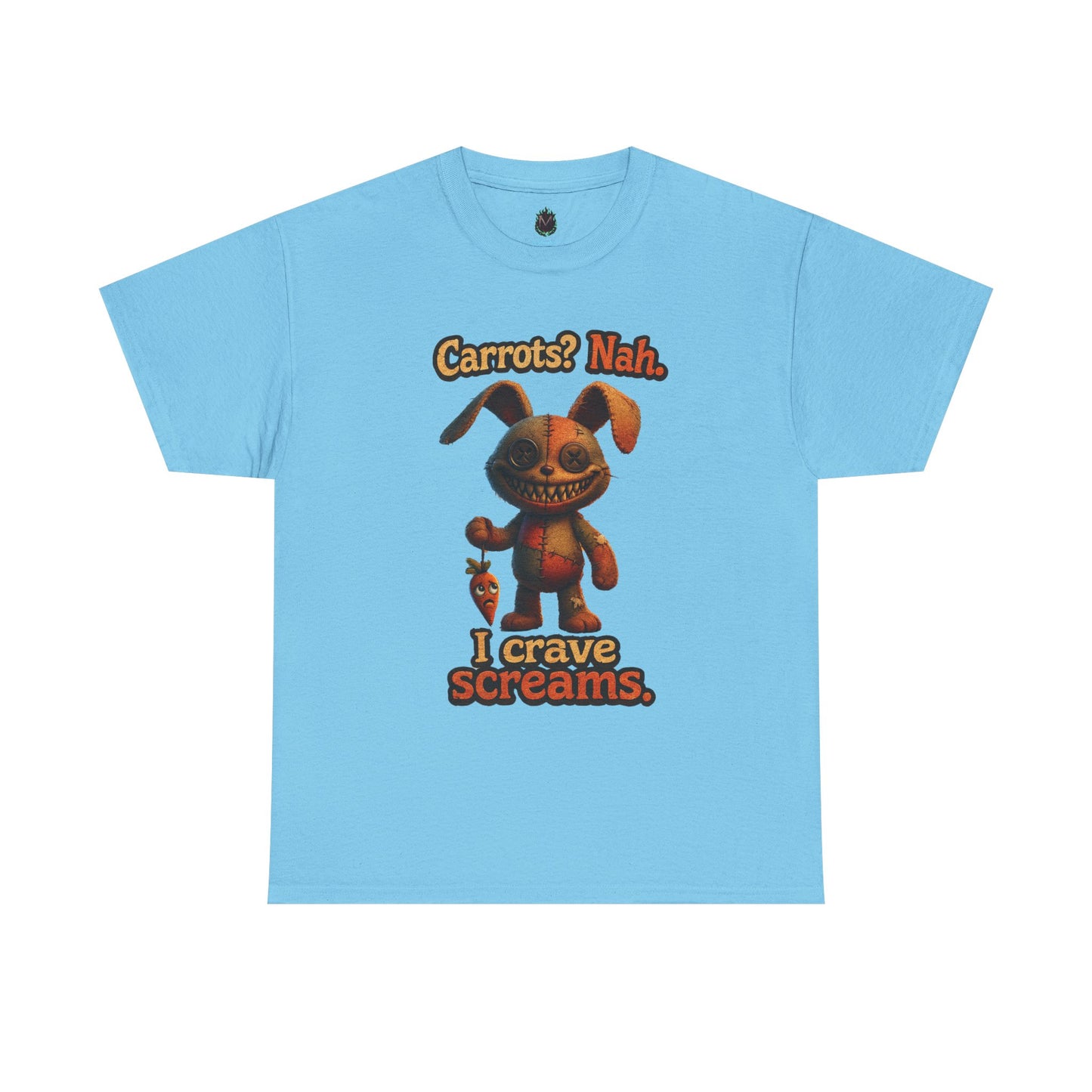Creepy Bunny Plush I Crave Screams T-Shirt | Halloween Horror Tee