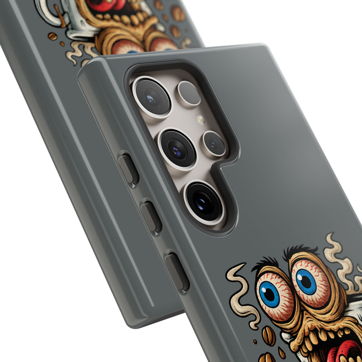 Phone Case — "This Isn't a Cup, It's a Cry for Help" Coffee Monster Design