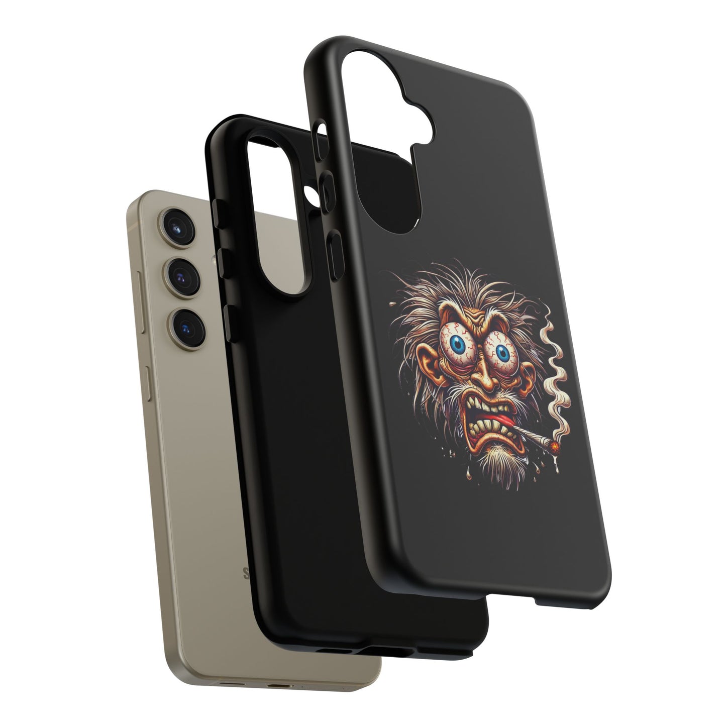 Phone Case — Wild Cartoon Monster Smoking Design