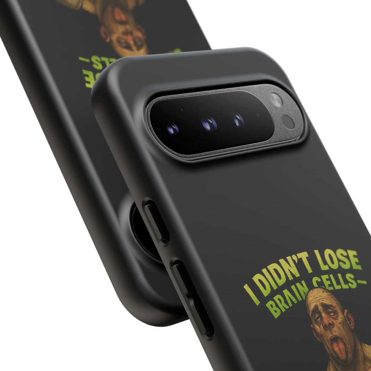 Phone Case — "I Didn't Lose Brain Cells, Someone Stole Them" Funny Zombie Warrior Protective Cover