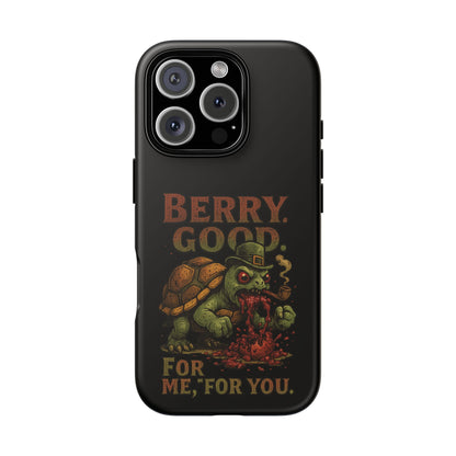 Phone Case — 'Berry Good' Zombie Turtle Graphic Tough Protective Case