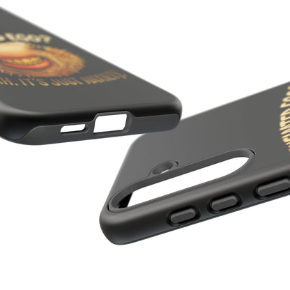 Phone Case — "Inflated Ego? Nah, It's Just Anxiety" Funny Pufferfish Design