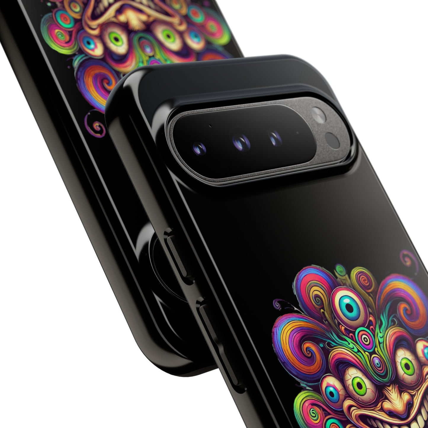 Psychedelic Jester Phone Case — Colorful Creepy Clown Tough Case
