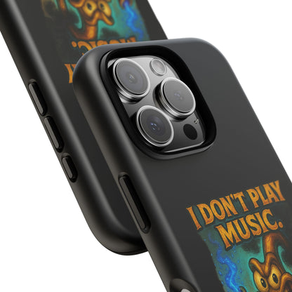 Phone Case — "I Don't Play Music. I Detonate It." Cartoon Bomb Graphic
