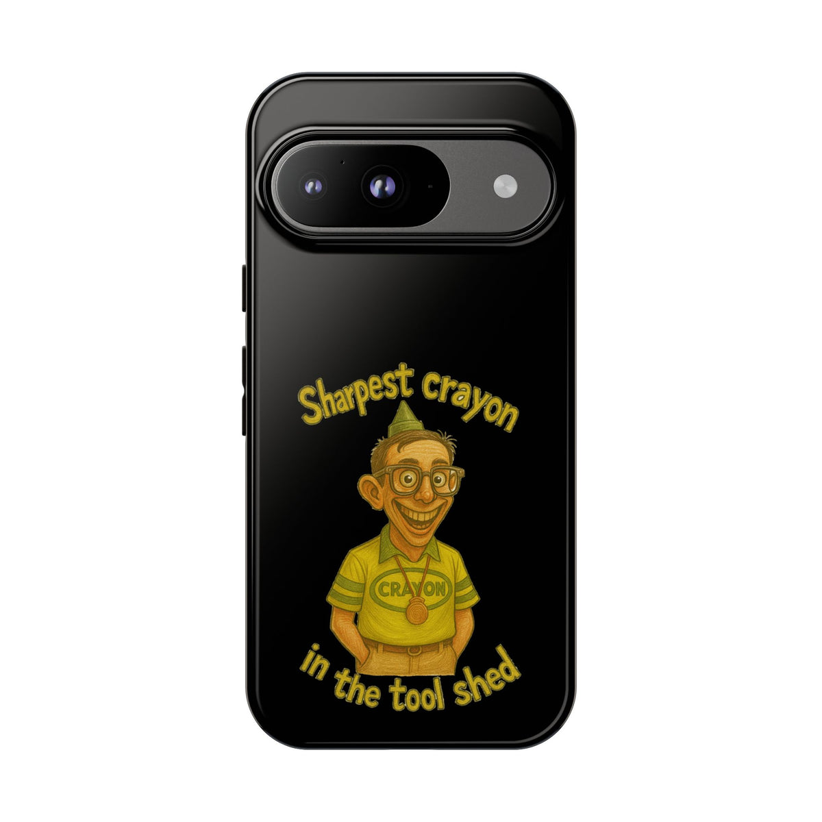 Phone Case — "Sharpest Crayon in the Tool Shed" Retro Teacher/Geek Protective Cover