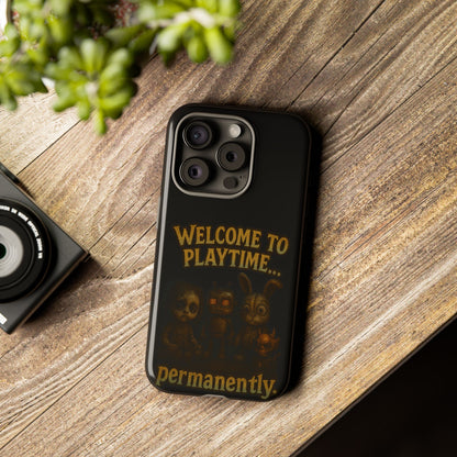 Phone Case — "Welcome to Playtime... Permanently." Horror Game Character Protective Case