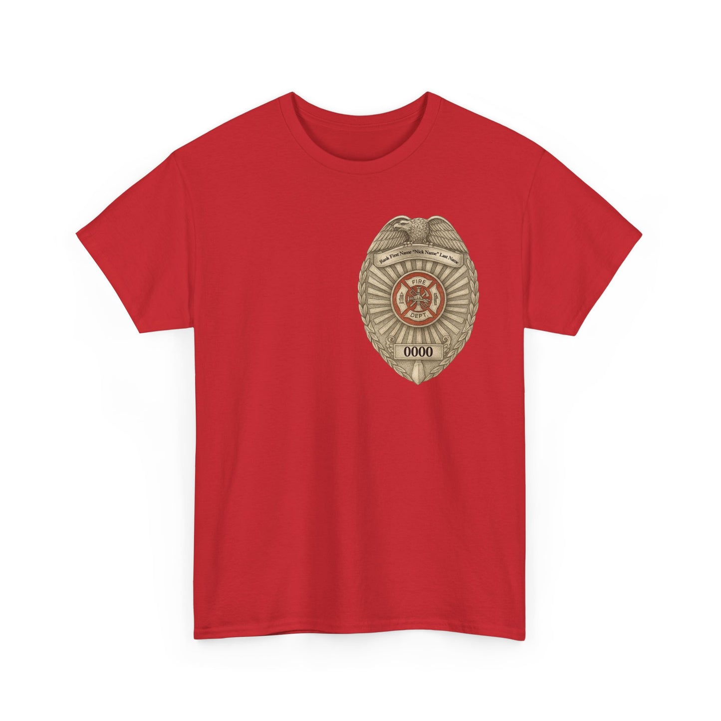 Flames Test Metal – Courage Firefighter Tee