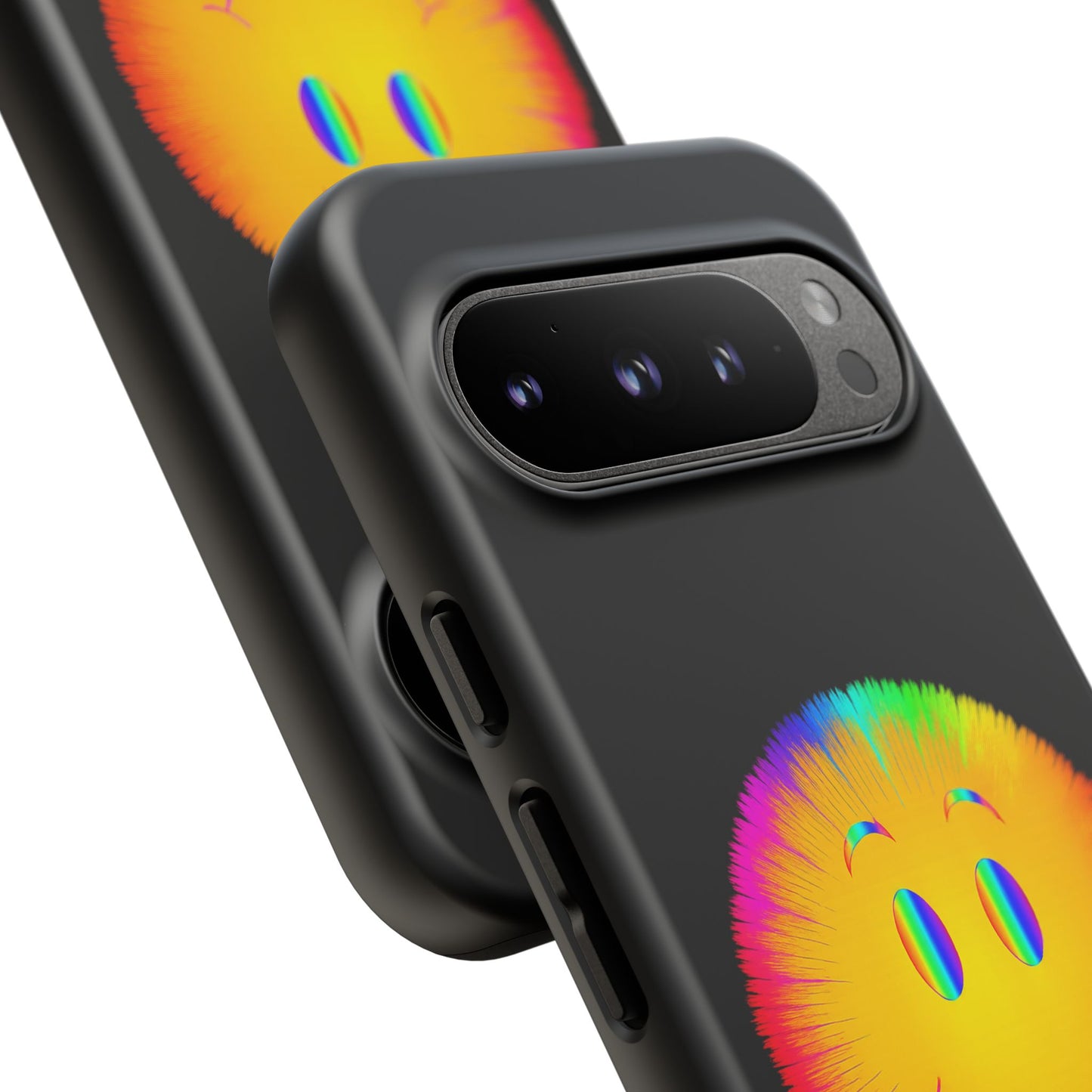 Phone Case — 'Dead Inside, But the Visuals Are Amazing' Rainbow Smiley