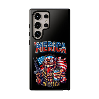 'MERICA Patriotic Phone Case — American Flag Madman Design