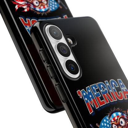 'MERICA Patriotic Phone Case — American Flag Madman Design