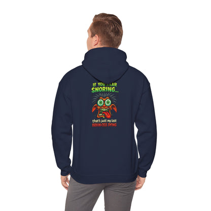 Funny Snoring Monster Hoodie – 'I'm Snoring' Graphic Back Pullover