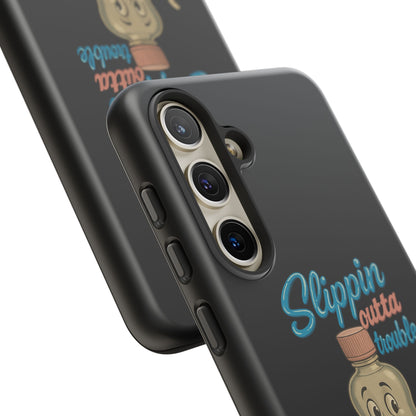 Phone Case — Retro 'Slippin Outta Trouble' Baby Bottle Design