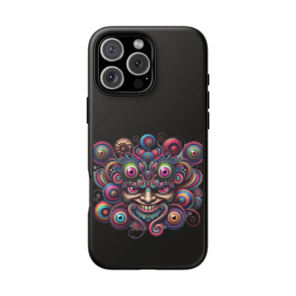 Psychedelic Smiling Eye Cluster Phone Case