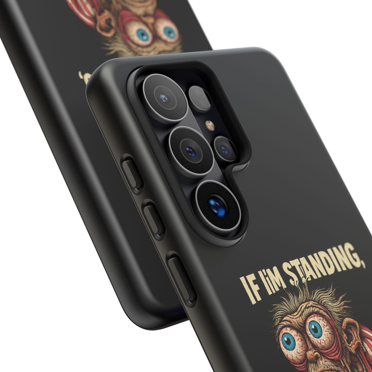If I’m Standing It’s Against My Will — Funny Sleepy Monster Phone Case