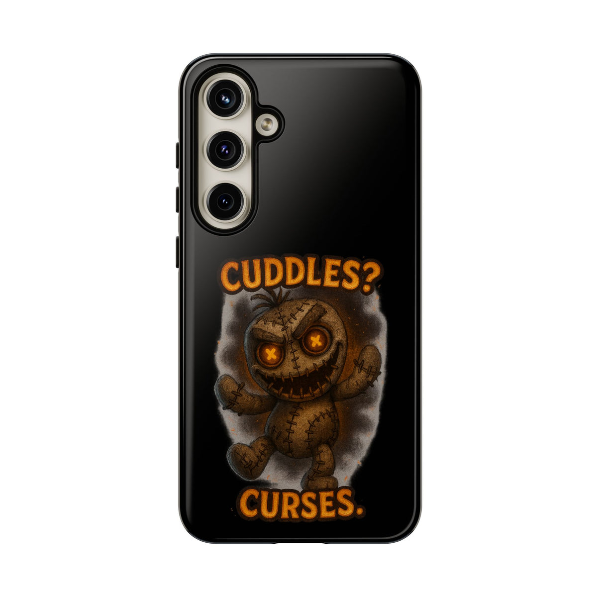 Phone Case — 'Cuddles? Curses.' Voodoo Doll Gothic Protective Case