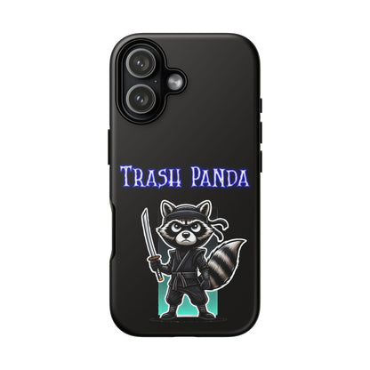 Trash Panda Ninja Phone Case — Cute Raccoon Warrior Protective Case