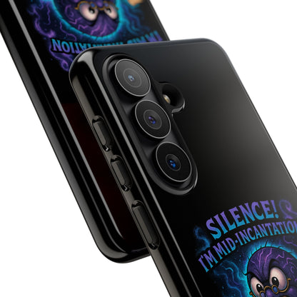 Phone Case — "Silence! I'm Mid-Incantation" Cute Angry Spider Magic Design