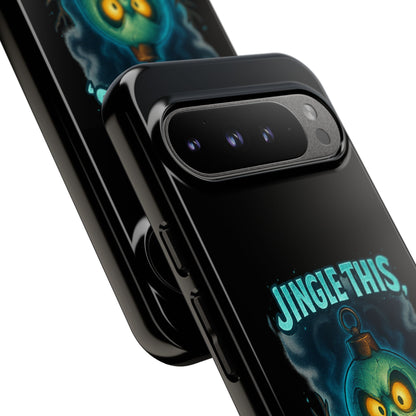 Phone Case - 'Jingle This, Santa' Spooky Holiday Protective Case