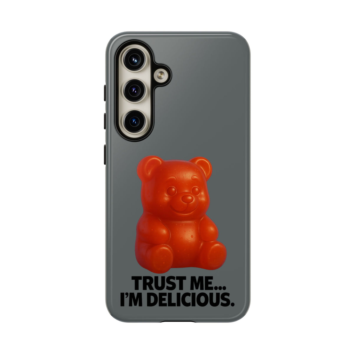 Phone Case — Red Gummy Bear 'Trust Me... I'm Delicious' Protective Case