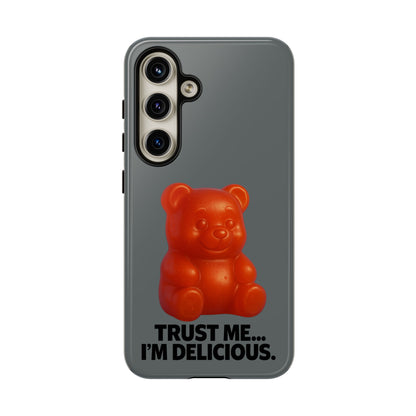 Phone Case — Red Gummy Bear 'Trust Me... I'm Delicious' Protective Case