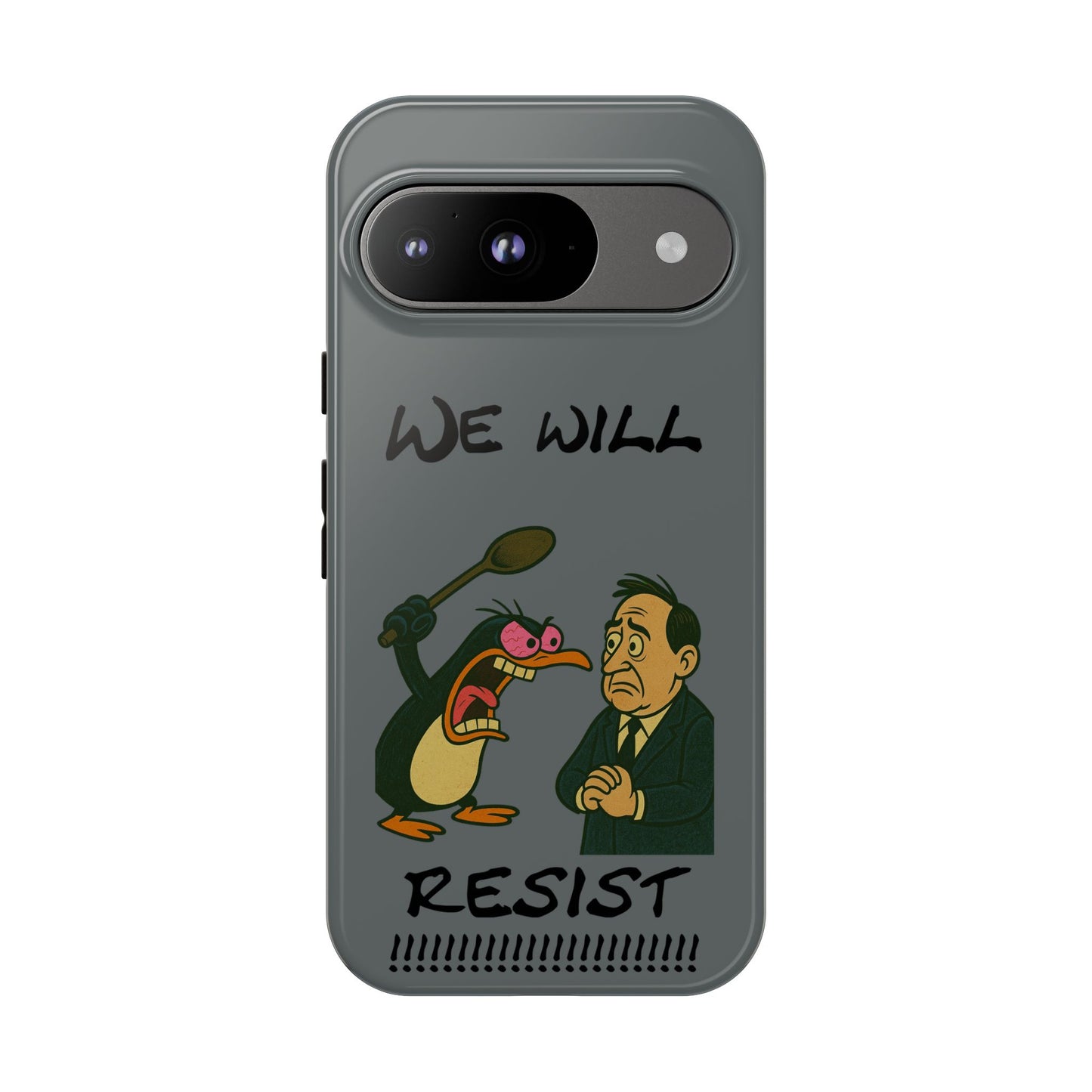 Phone Case - "We Will Resist" Cartoon Protest Design