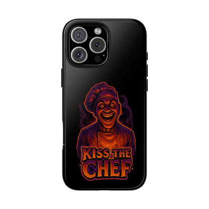 Phone Case — "Kiss the Chef" Neon Horror Chef Design