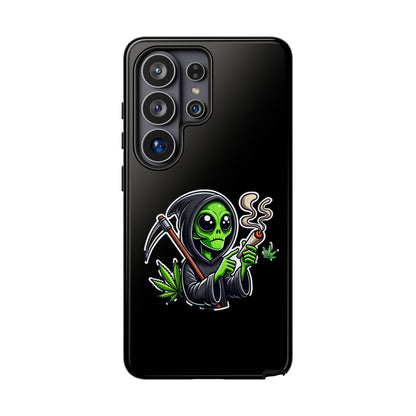 Reaper Alien Phone Case – Cute Grim Reaper Smoking Weed iPhone Case
