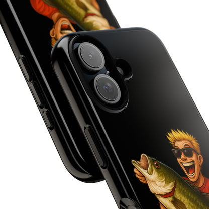 Fishing Phone Case — "I Came. I Cast. I Conquered." Graphic Bass Design