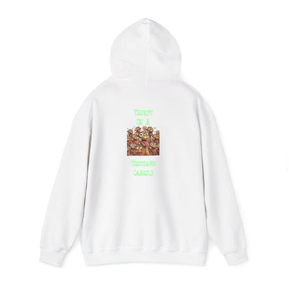 Hoodie — Retro Camel Crew Graphic Hoodie with "Teddy Crew" Neon Text