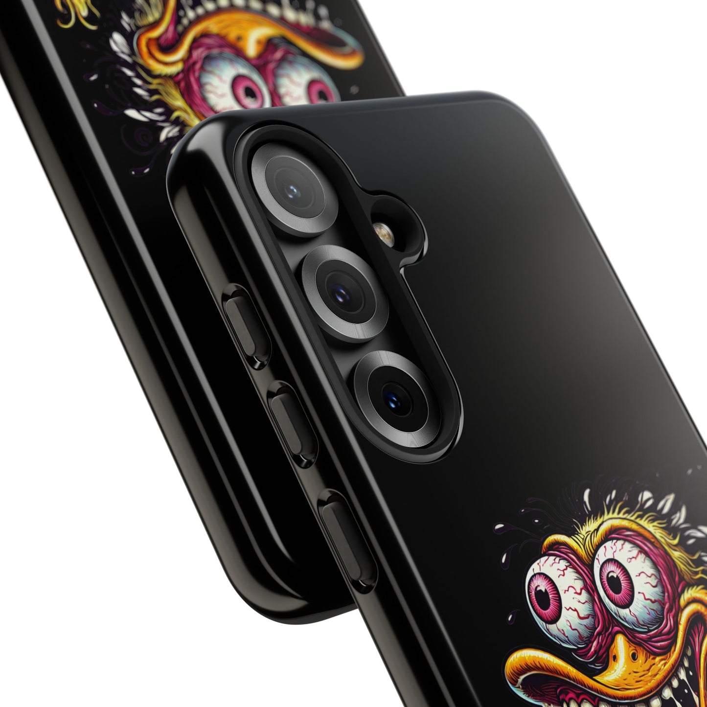 Duck Monster Phone Case — Crazy Cartoon Eye Duck Shock Design Tough Case