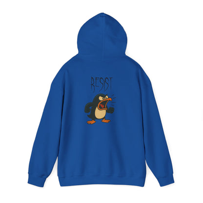 Angry Penguin Graphic Hoodie — 'ROAR' Retro Cartoon Streetwear