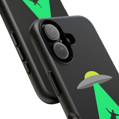 Phone Case — 'Beamed Up Before Rent Was Due' Alien Abduction Design