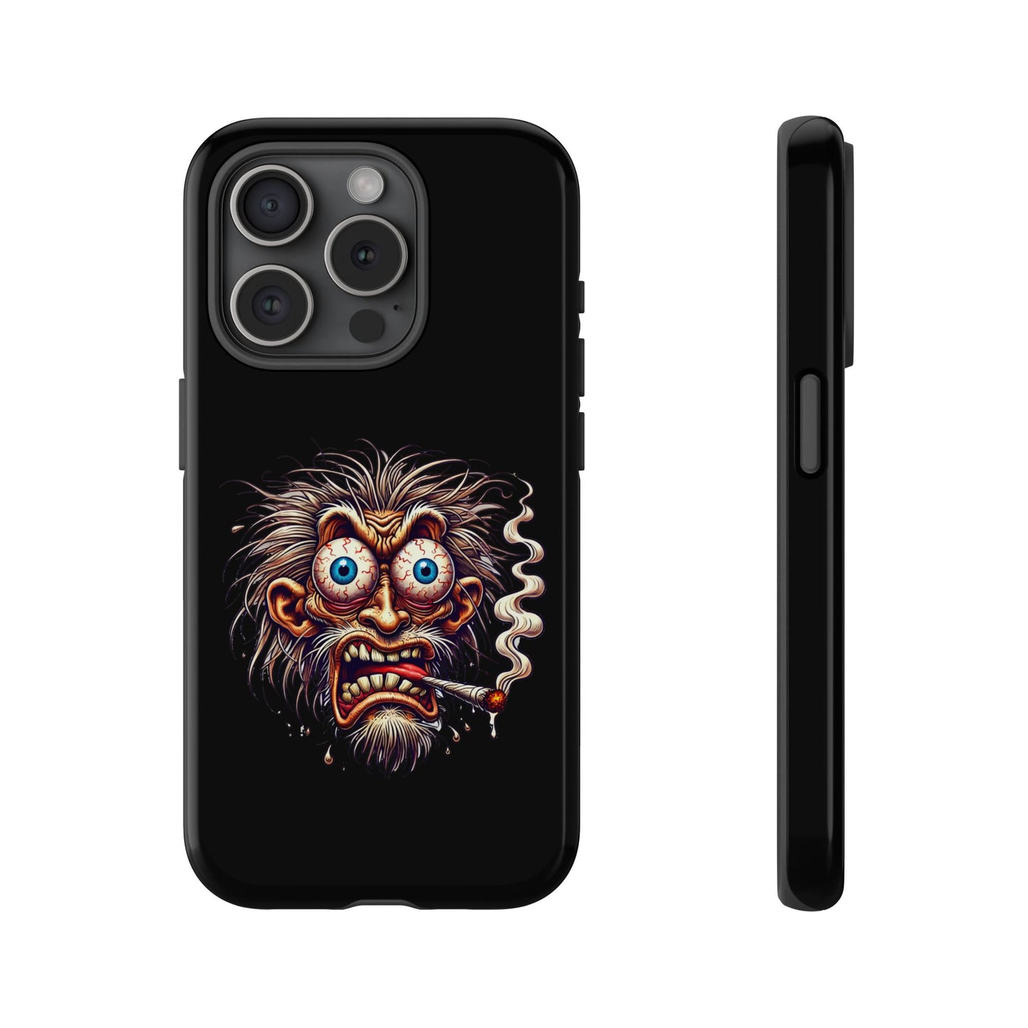 Phone Case — Wild Cartoon Monster Smoking Design