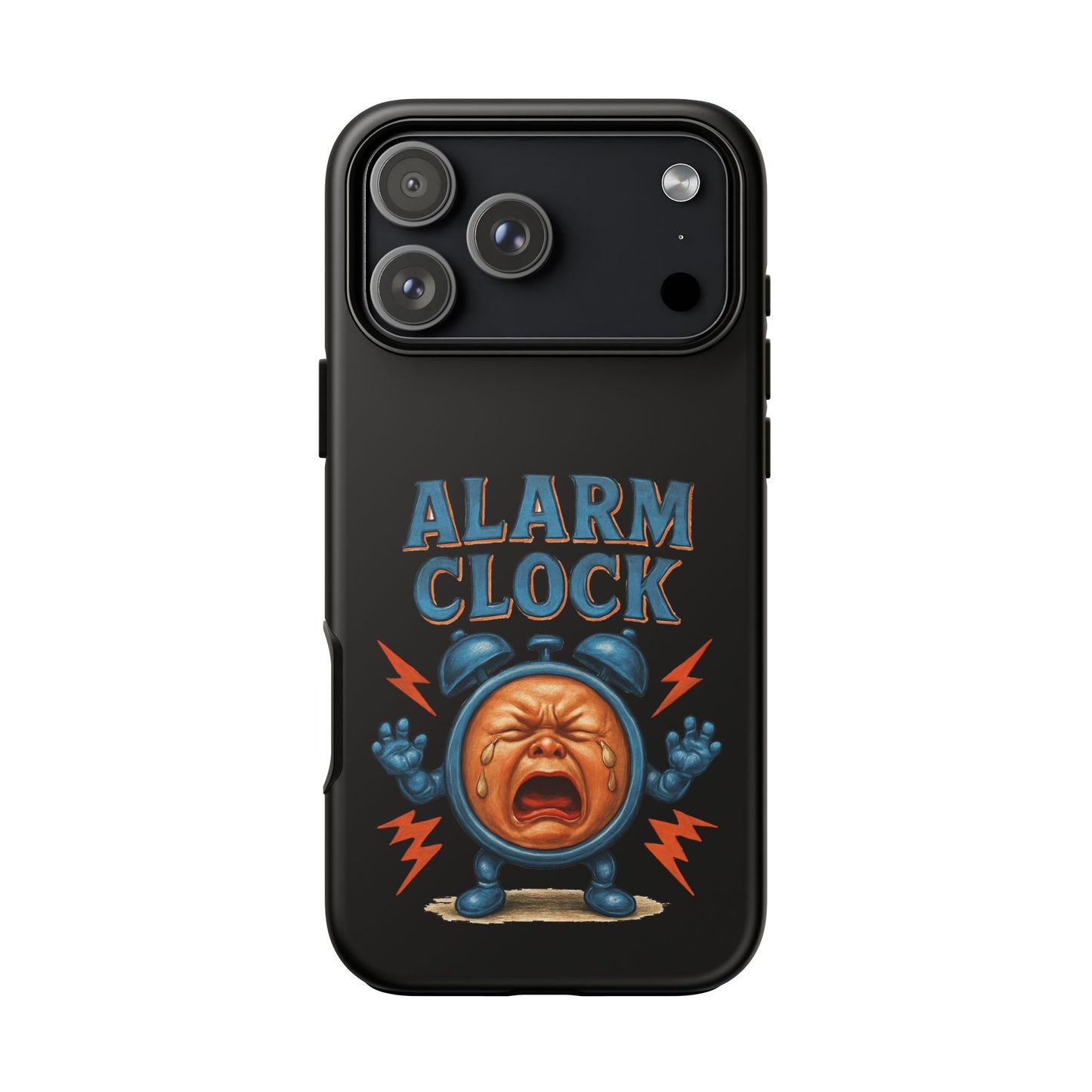 Phone Case — "Alarm Clock" Retro Screaming Clock Protective Cover