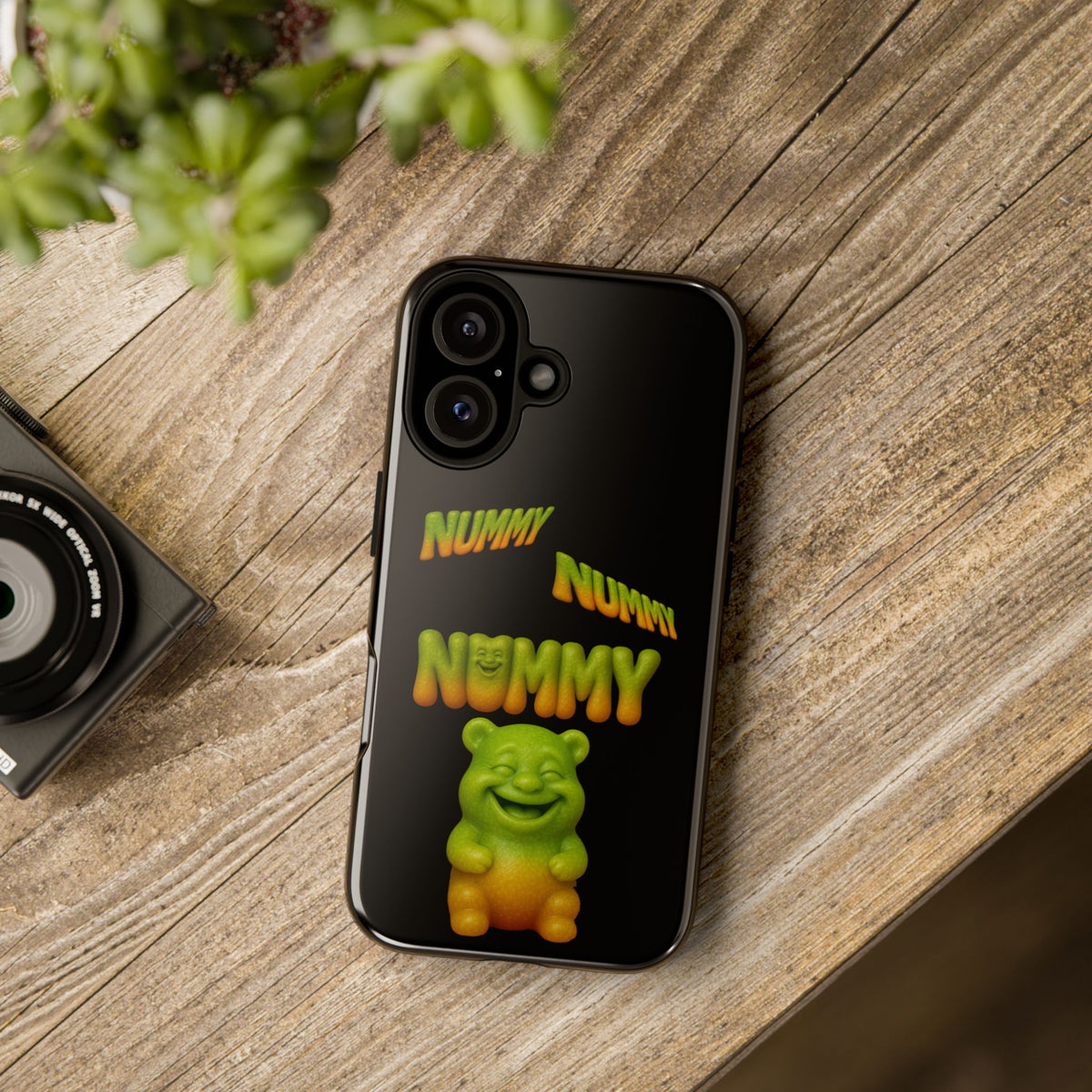 Nummy Gummy Phone Case — Cute Retro Green Gummy Bear Protective Case