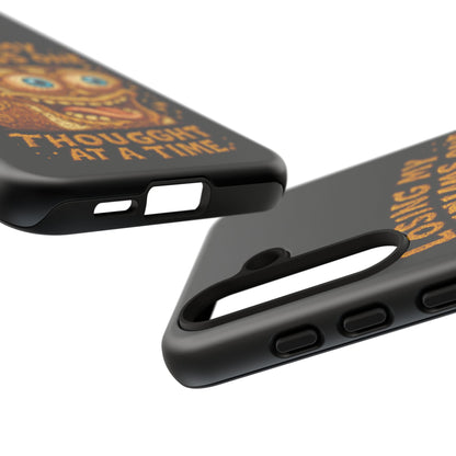 Phone Case — "Losing My Crumbs One Thought at a Time" Funny Retro Bread Illustration