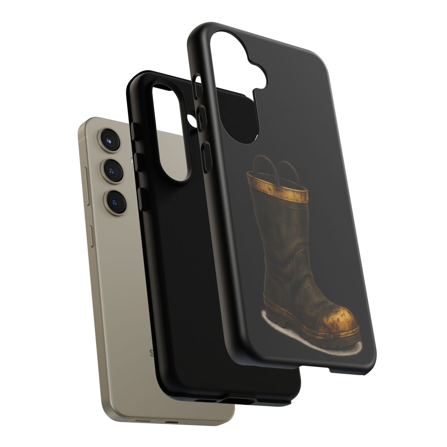 Vintage Fire Boot Phone Case — Rugged Protective iPhone Cover