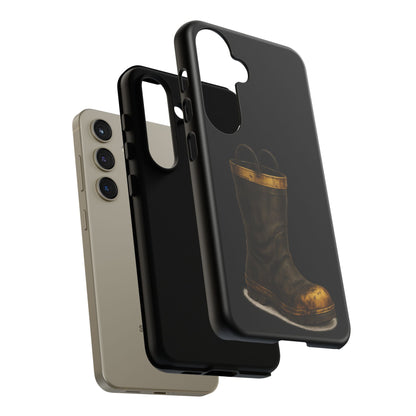 Vintage Fire Boot Phone Case — Rugged Protective iPhone Cover
