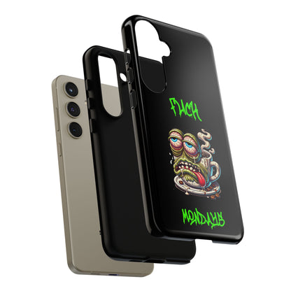 Phone Case — "F*** Monday" Grotesque Coffee Monster Shock Art