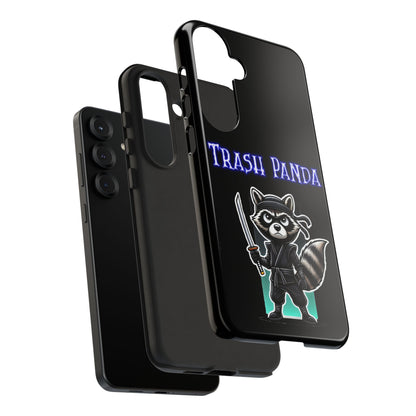 Trash Panda Ninja Phone Case — Cute Raccoon Warrior Protective Case