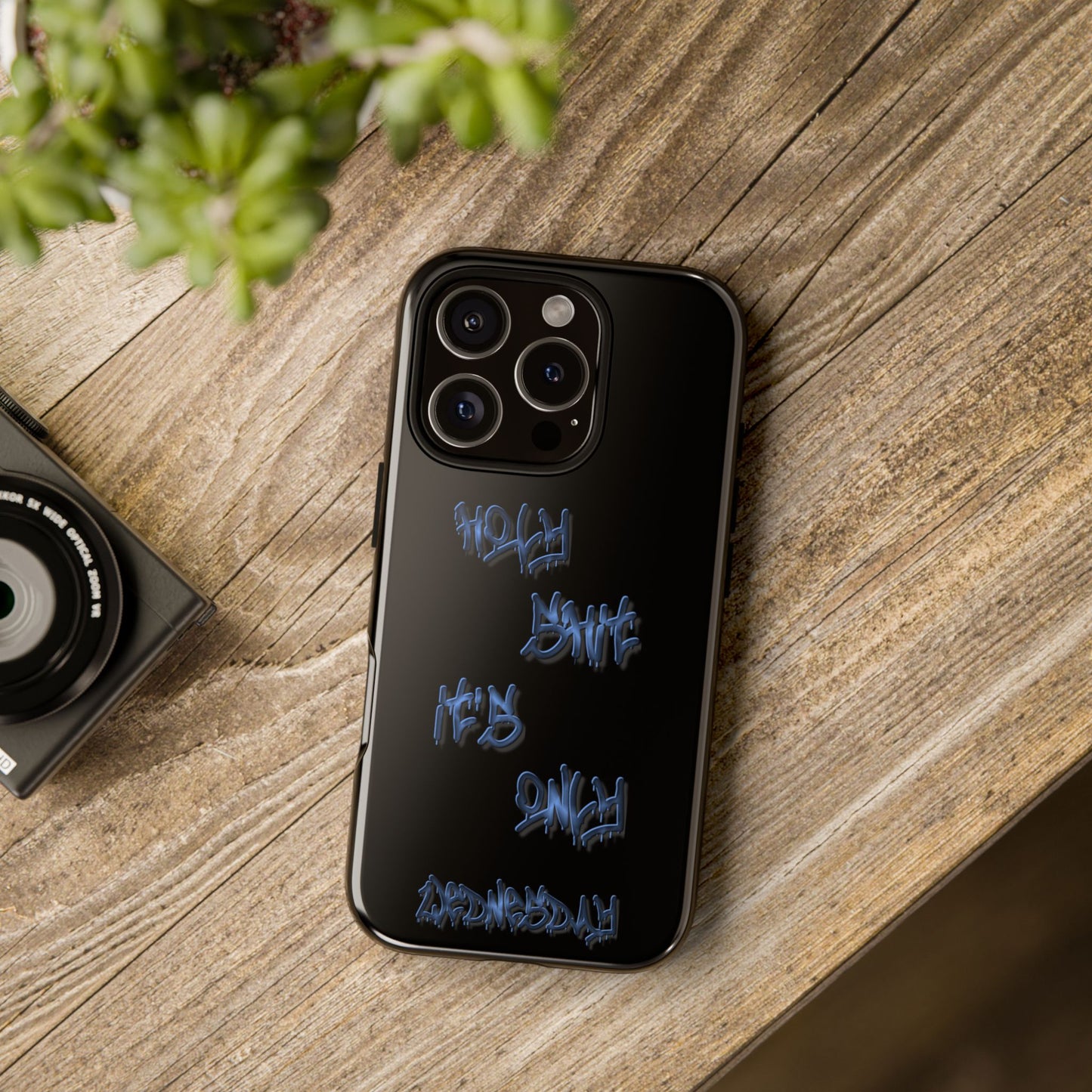 Phone Case — Blue Neon Graffiti "Tough Cases" Protective Cover