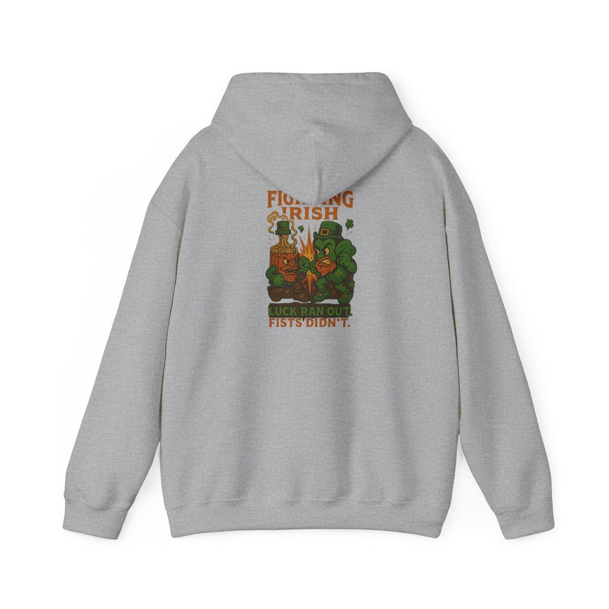 Irish Fighting Leprechaun Hoodie – St. Patrick's Day Shamrock Sweatshirt
