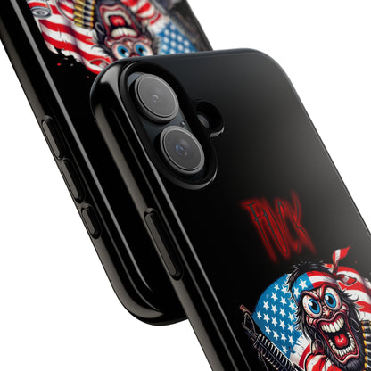 Phone Case — American Flag Skull Soldier Design (Tough Cases)