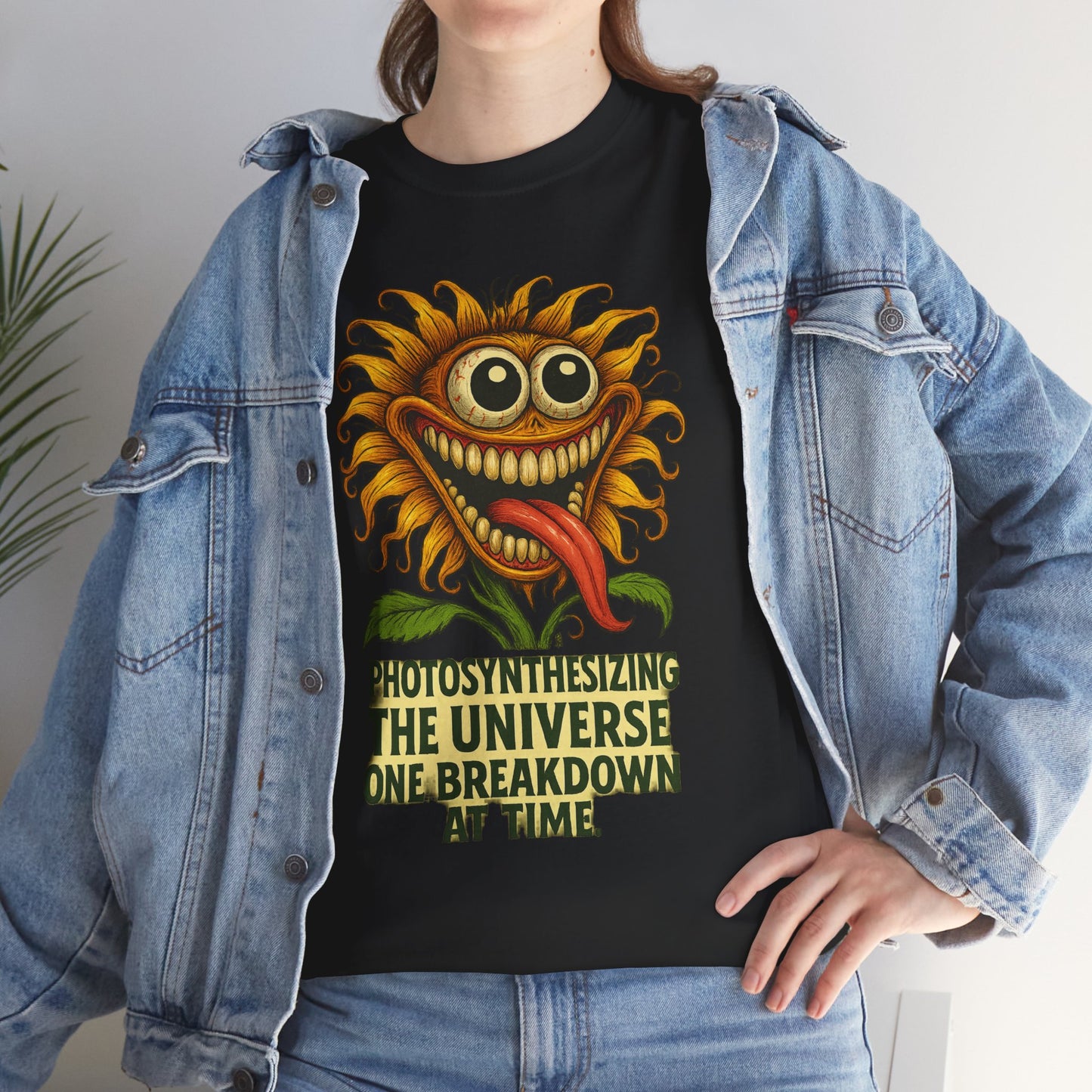 Photosynthesizining – Chaotic Sunflower Breakdown T-Shirt